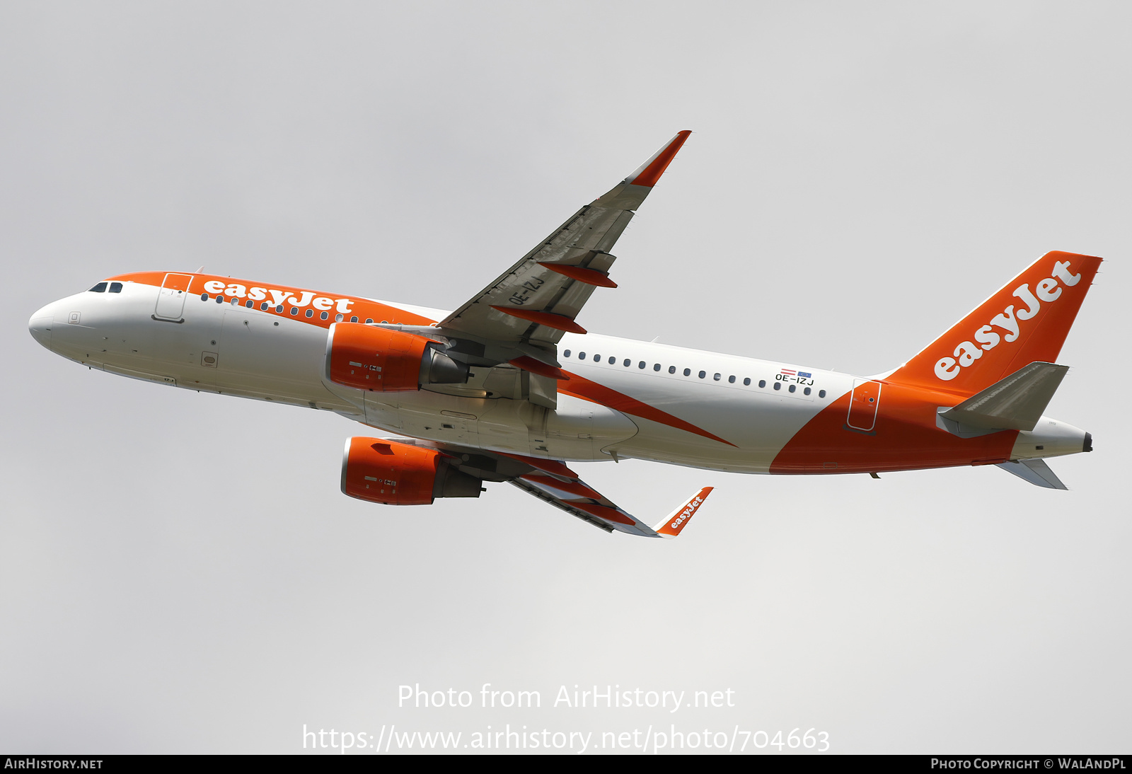 Aircraft Photo of OE-IZJ | Airbus A320-214 | EasyJet | AirHistory.net #704663