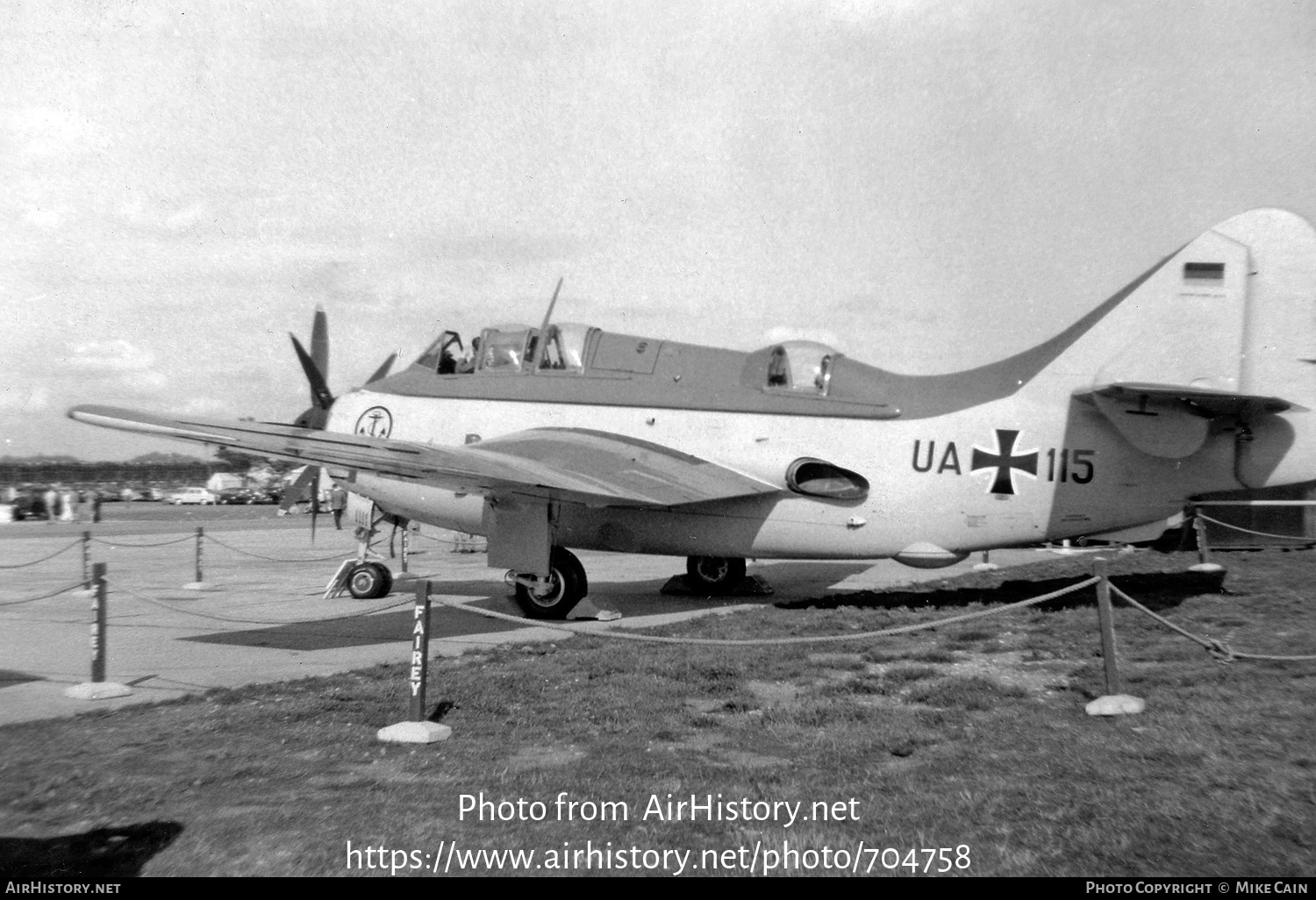 Aircraft Photo of UA115 | Fairey Gannet AS.4 | Germany - Navy | AirHistory.net #704758