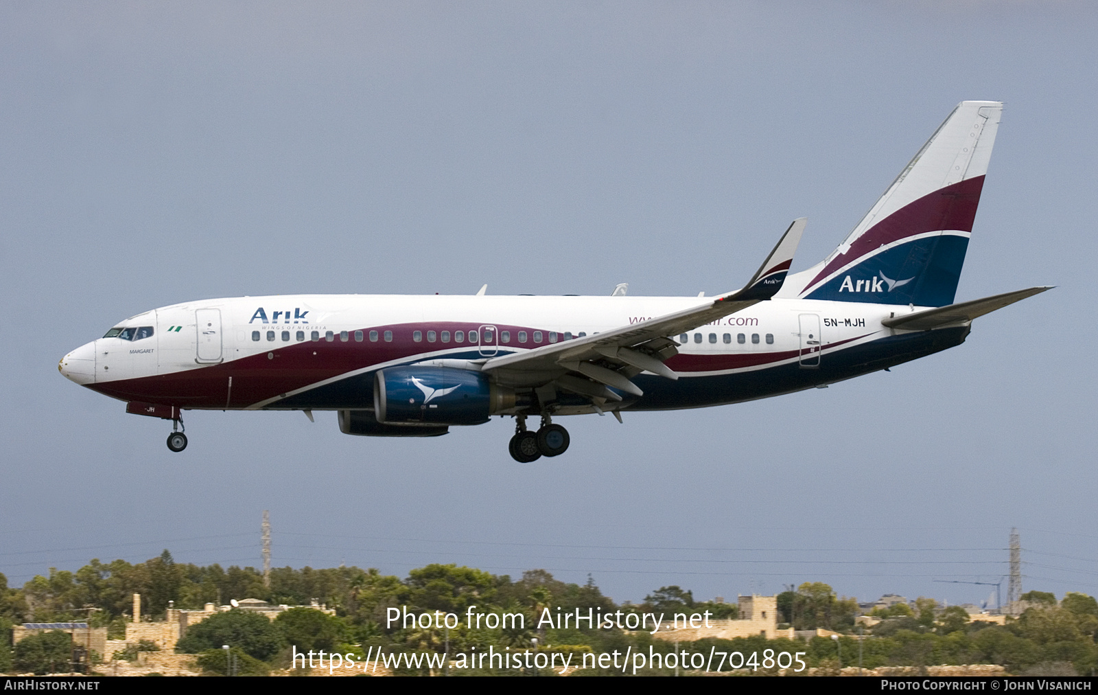 Aircraft Photo of 5N-MJH | Boeing 737-7BD | Arik Air | AirHistory.net #704805