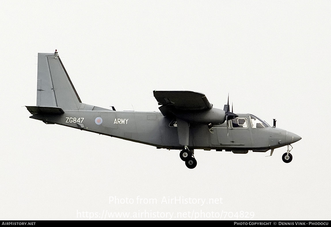 Aircraft Photo of ZG847 | Britten-Norman BN-2T Defender AL1 | UK - Army | AirHistory.net #704829