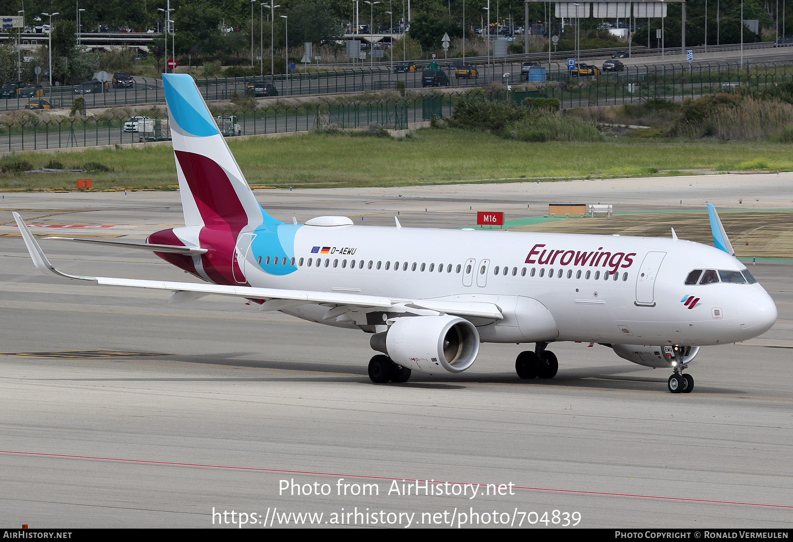 Aircraft Photo of D-AEWU | Airbus A320-214 | Eurowings | AirHistory.net #704839