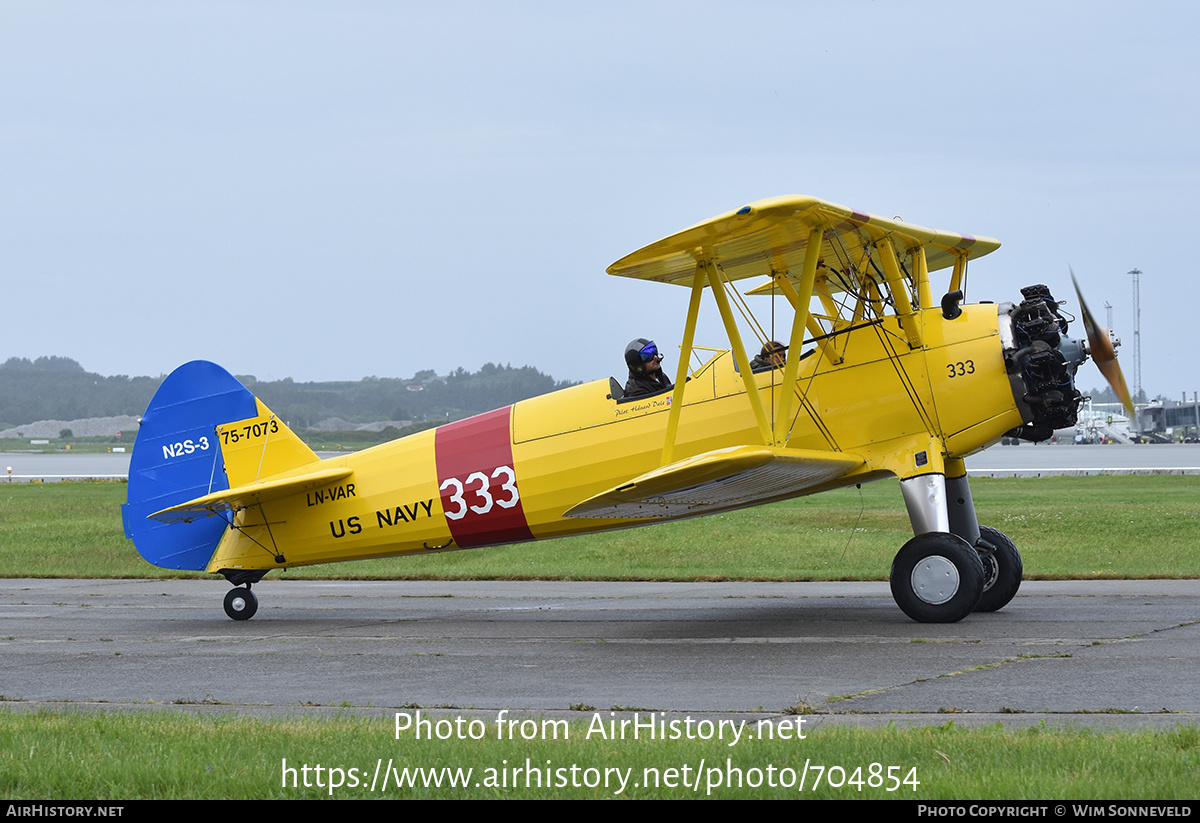 Aircraft Photo of LN-VAR / 333 | Boeing N2S-3 Kaydet (B75N1) | USA - Navy | AirHistory.net #704854