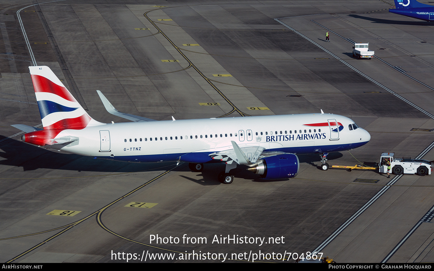 Aircraft Photo of G-TTNZ | Airbus A320-251N | British Airways | AirHistory.net #704867