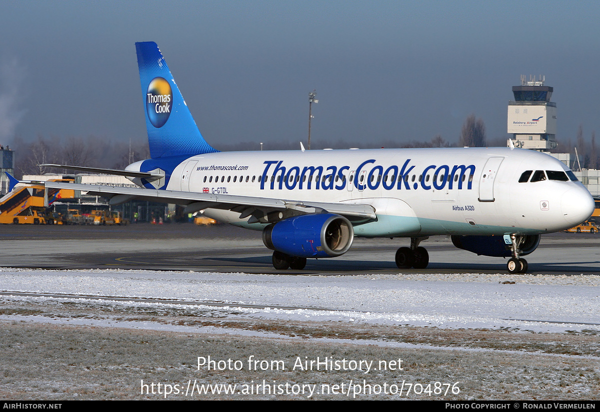 Aircraft Photo of G-GTDL | Airbus A320-231 | Thomas Cook Airlines | AirHistory.net #704876