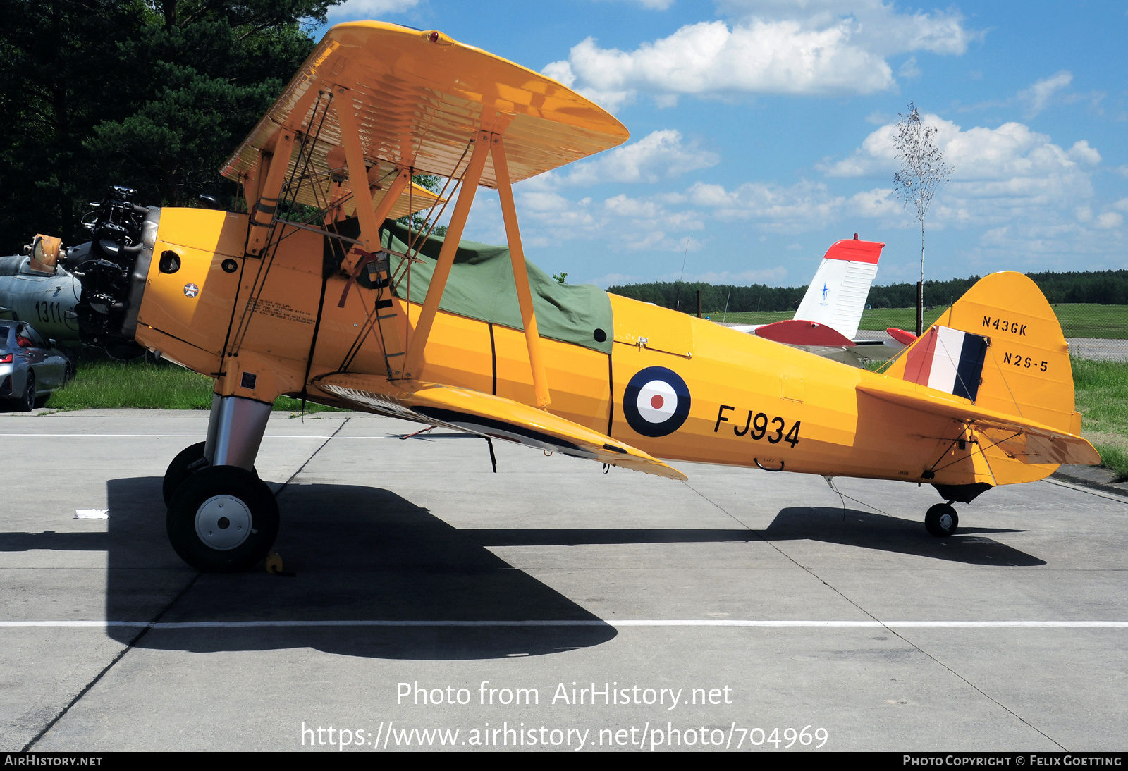 Aircraft Photo of N43GK | Boeing N2S-5 Kaydet (E75) | UK - Air Force | AirHistory.net #704969