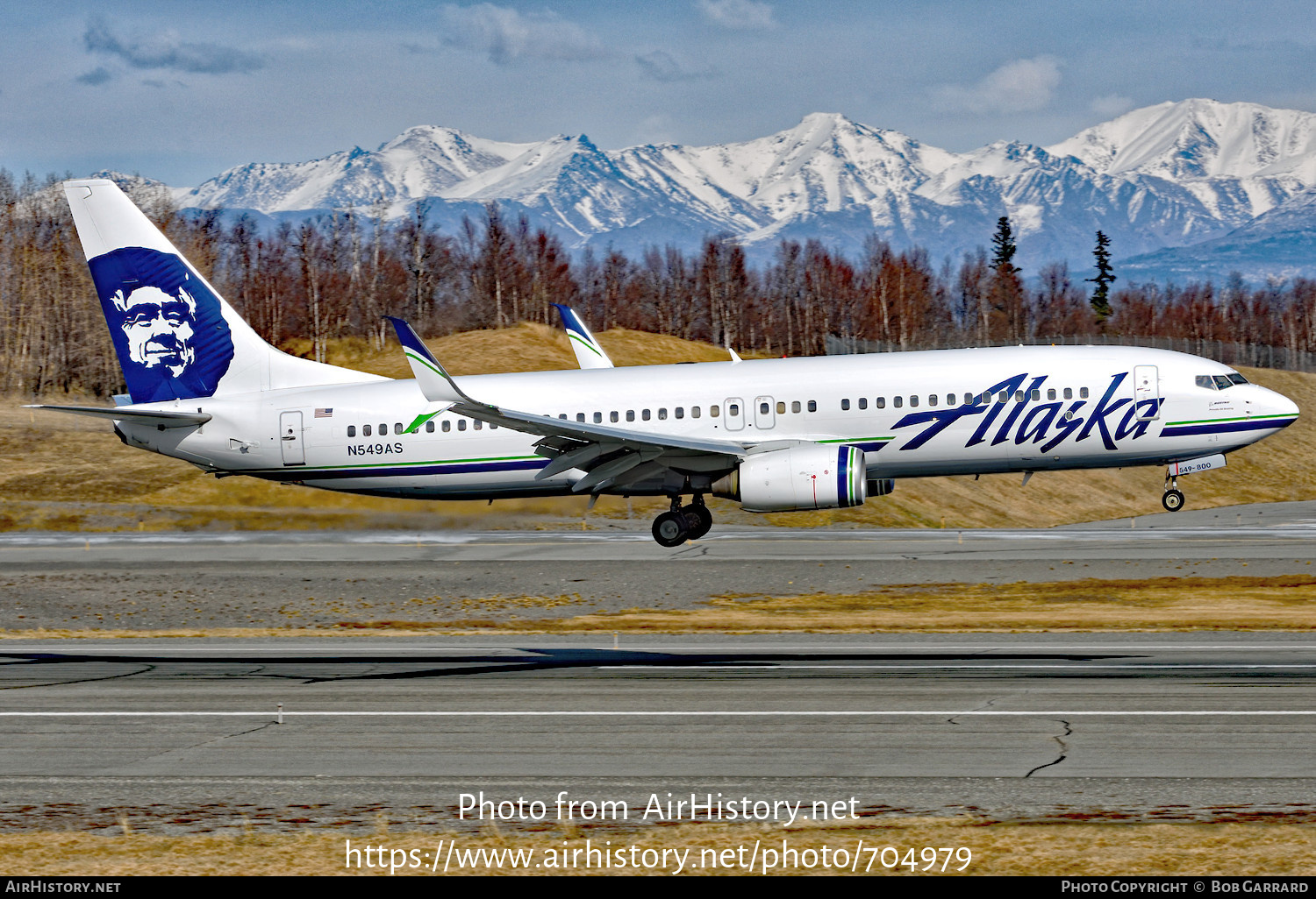 Aircraft Photo of N549AS | Boeing 737-8FH | Alaska Airlines | AirHistory.net #704979