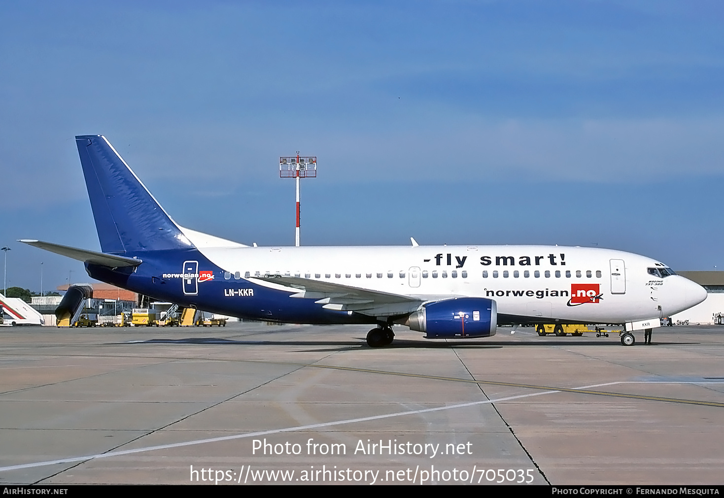 Aircraft Photo of LN-KKR | Boeing 737-3Y0 | Norwegian | AirHistory.net #705035