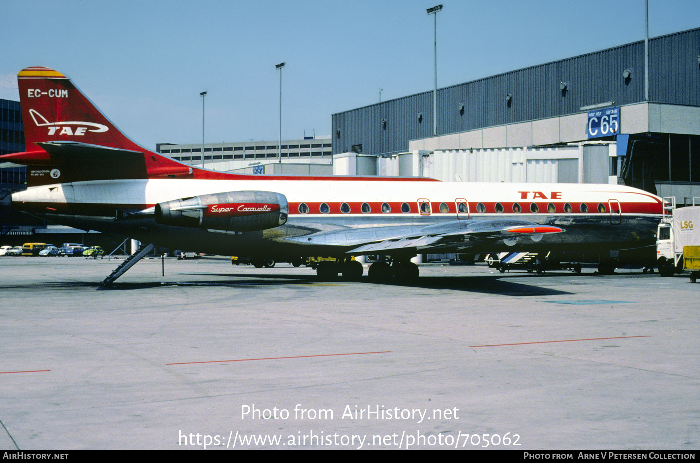 Aircraft Photo of EC-CUM | Sud SE-210 Caravelle 10B3 Super B | TAE - Trabajos Aéreos y Enlaces | AirHistory.net #705062