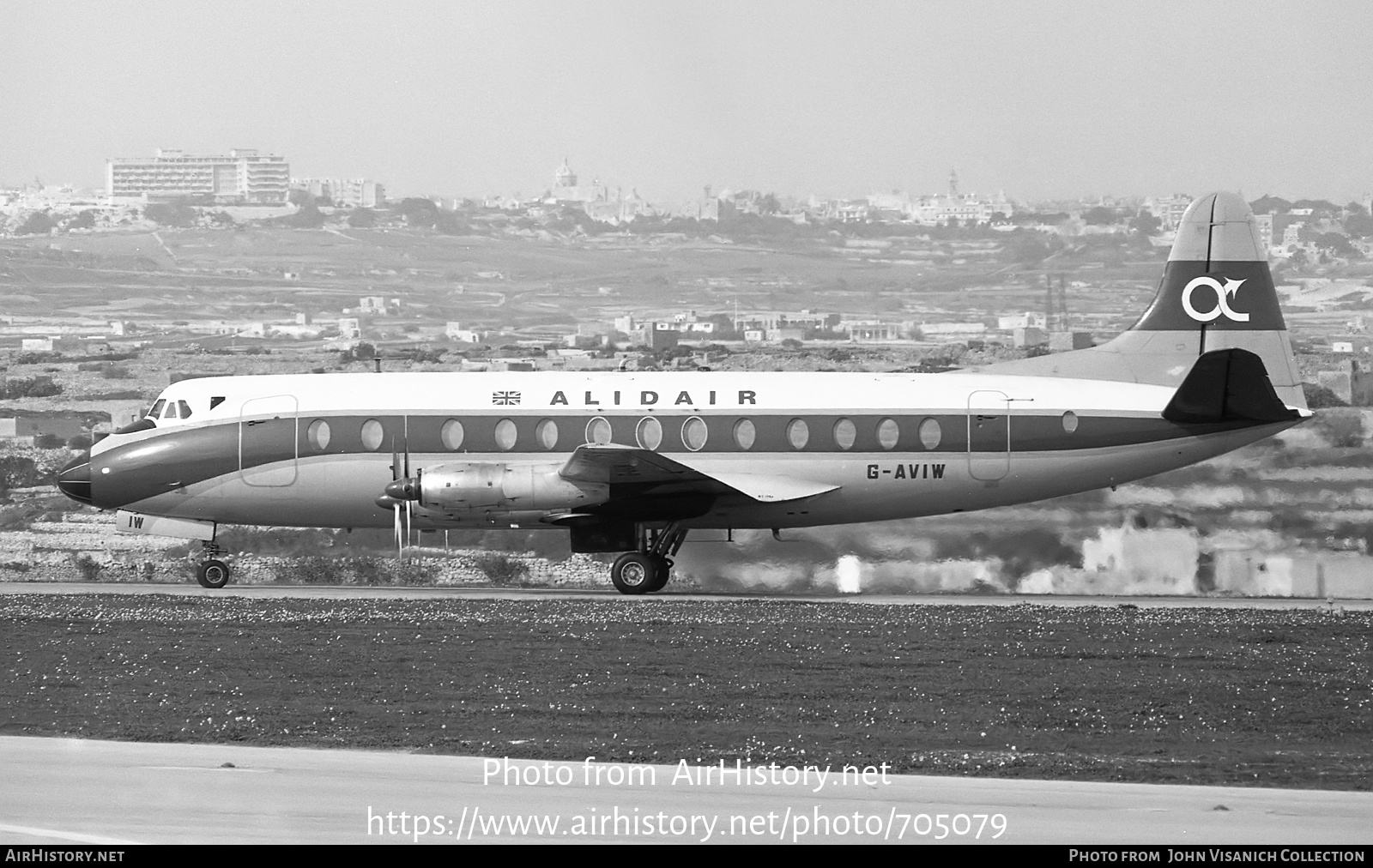 Aircraft Photo of G-AVIW | Vickers 812 Viscount | Alidair | AirHistory.net #705079