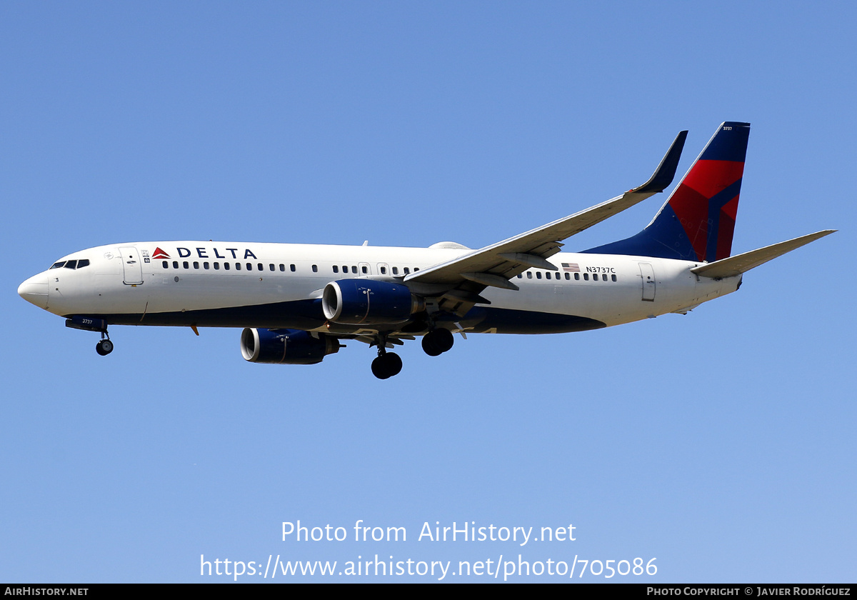 Aircraft Photo of N3737C | Boeing 737-832 | Delta Air Lines | AirHistory.net #705086