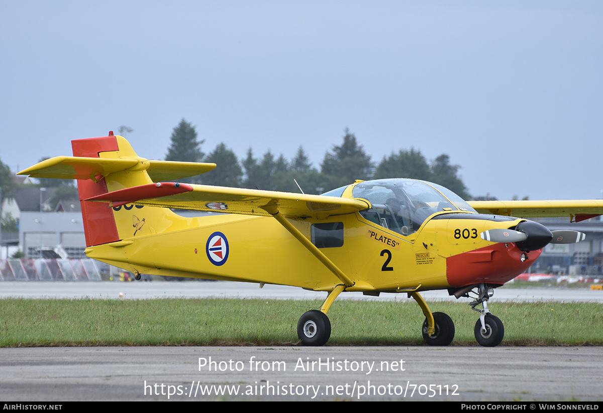 Aircraft Photo of 803 | Saab MFI-15-200A Safari | Norway - Air Force | AirHistory.net #705112