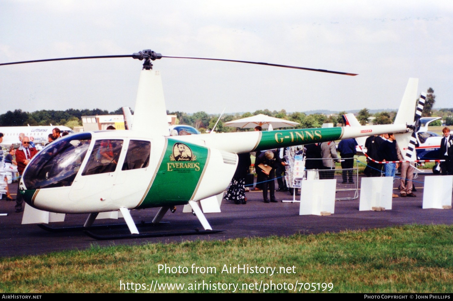 Aircraft Photo of G-INNS | Robinson R-44 Astro | Everards Brewery | AirHistory.net #705199