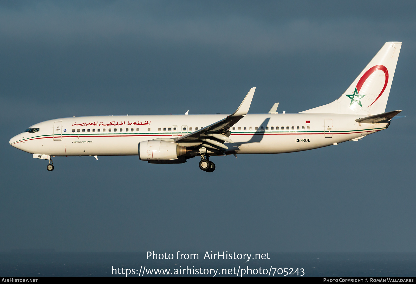 Aircraft Photo of CN-ROE | Boeing 737-8B6 | Royal Air Maroc - RAM | AirHistory.net #705243