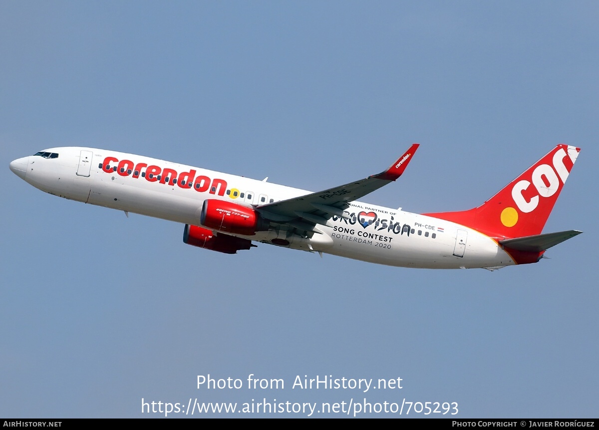 Aircraft Photo of PH-CDE | Boeing 737-8KN | Corendon Dutch Airlines | AirHistory.net #705293