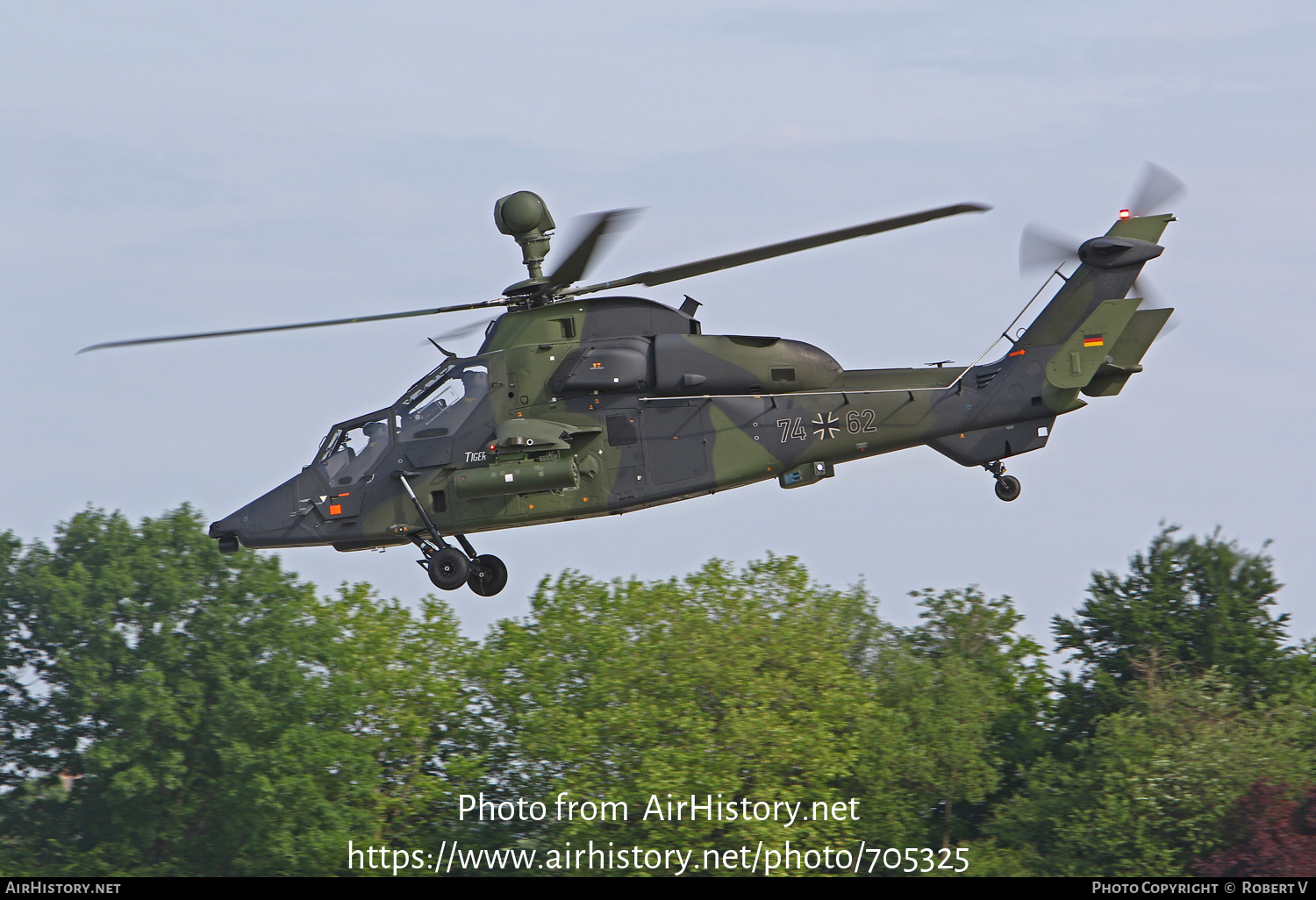 Aircraft Photo of 7462 | Eurocopter EC-665 Tiger UHT | Germany - Army | AirHistory.net #705325