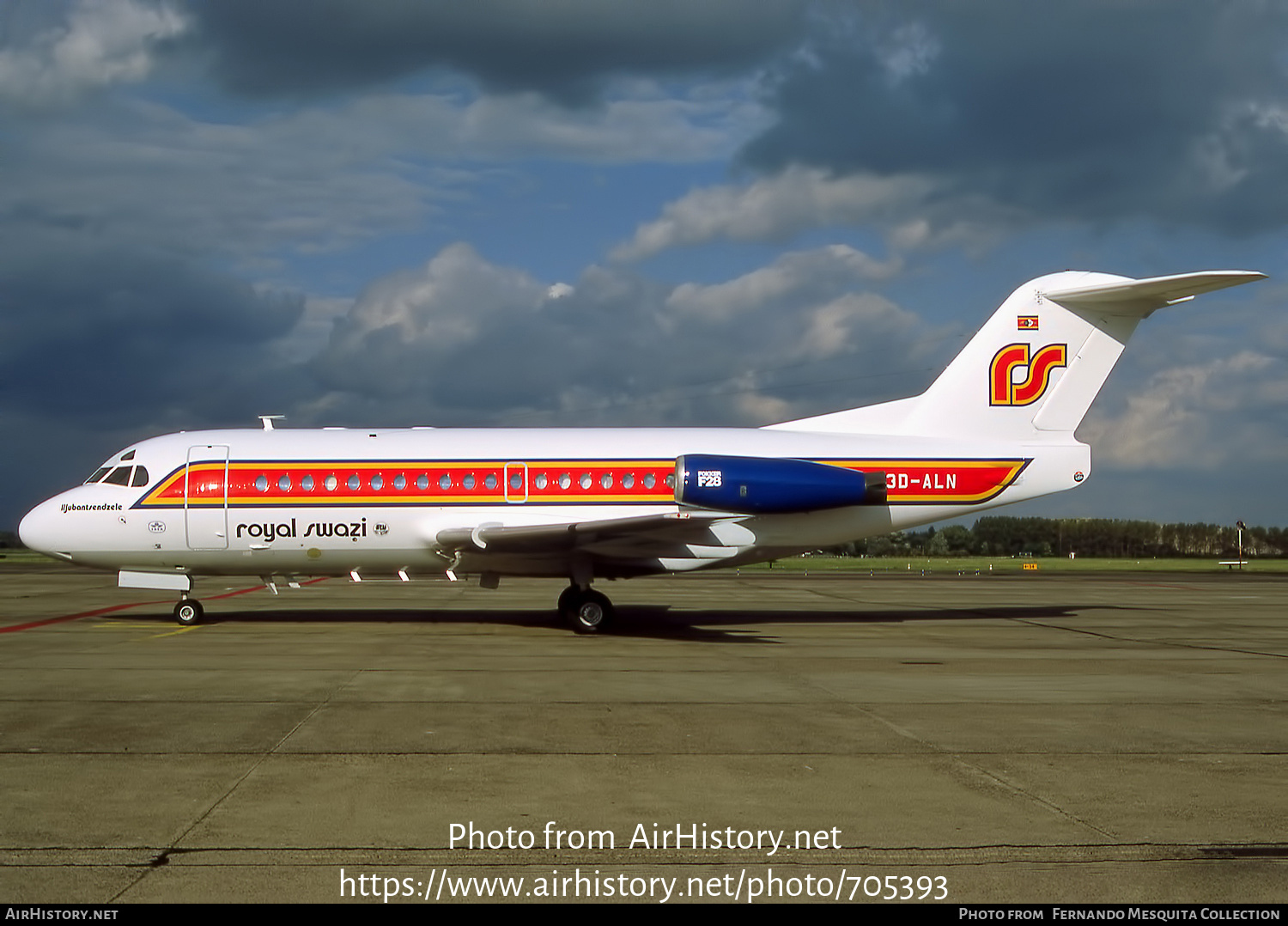 Aircraft Photo of 3D-ALN | Fokker F28-3000 Fellowship | Royal Swazi National Airways | AirHistory.net #705393