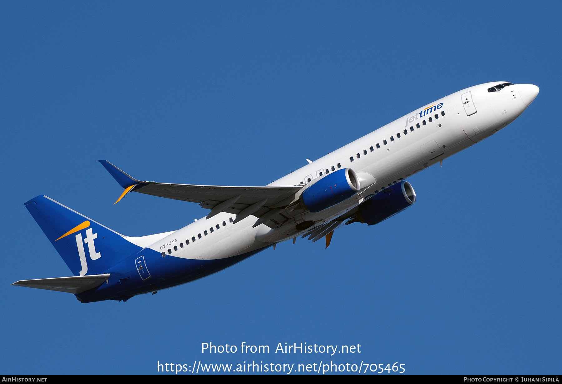 Aircraft Photo of OY-JYA | Boeing 737-8KN | Jettime | AirHistory.net #705465