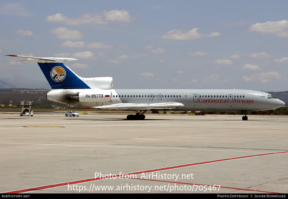 Aircraft Photo of RA-85773 | Tupolev Tu-154M | Continental Airways | AirHistory.net #705467