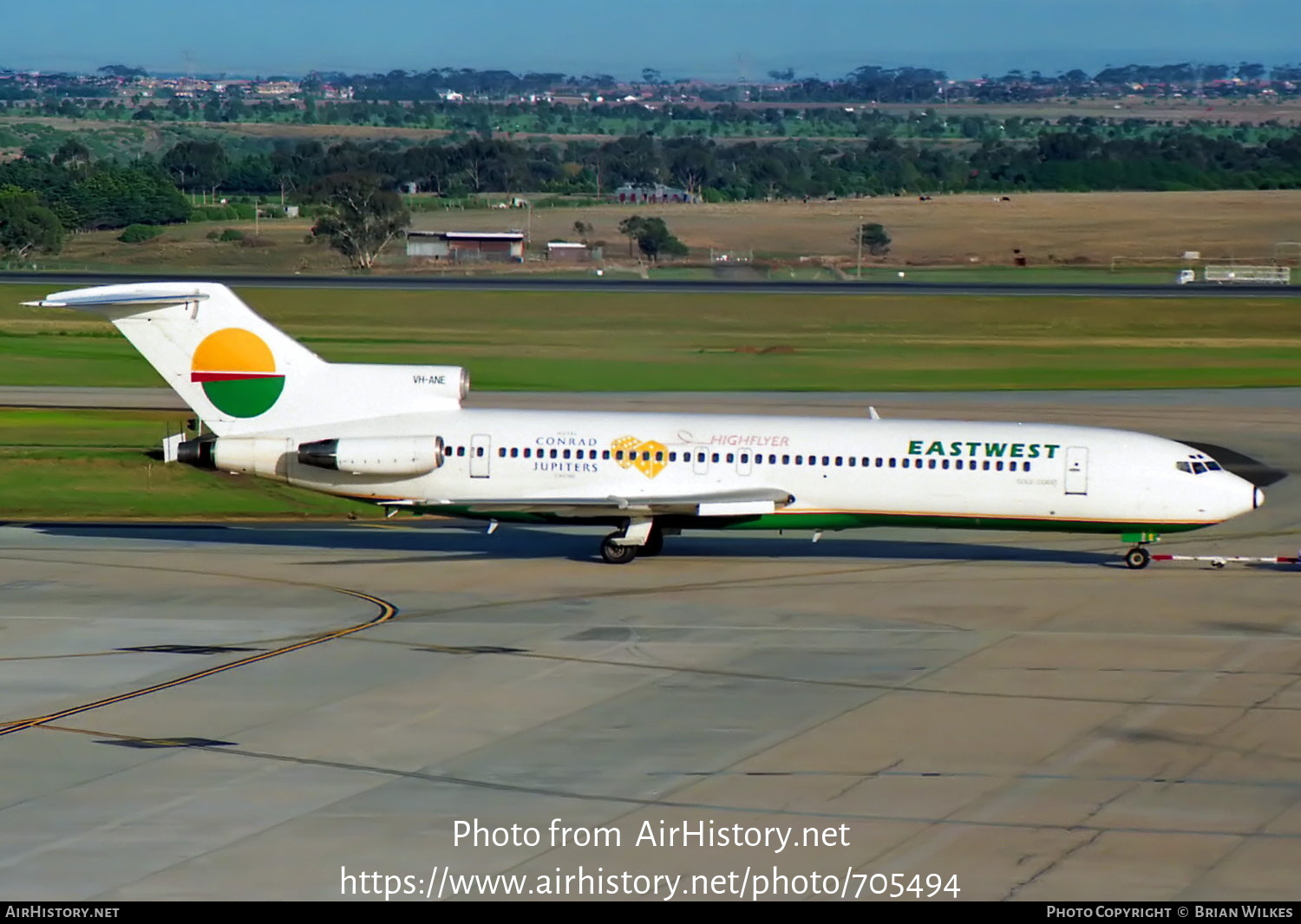 Aircraft Photo of VH-ANE | Boeing 727-277/Adv | East-West Airlines | AirHistory.net #705494