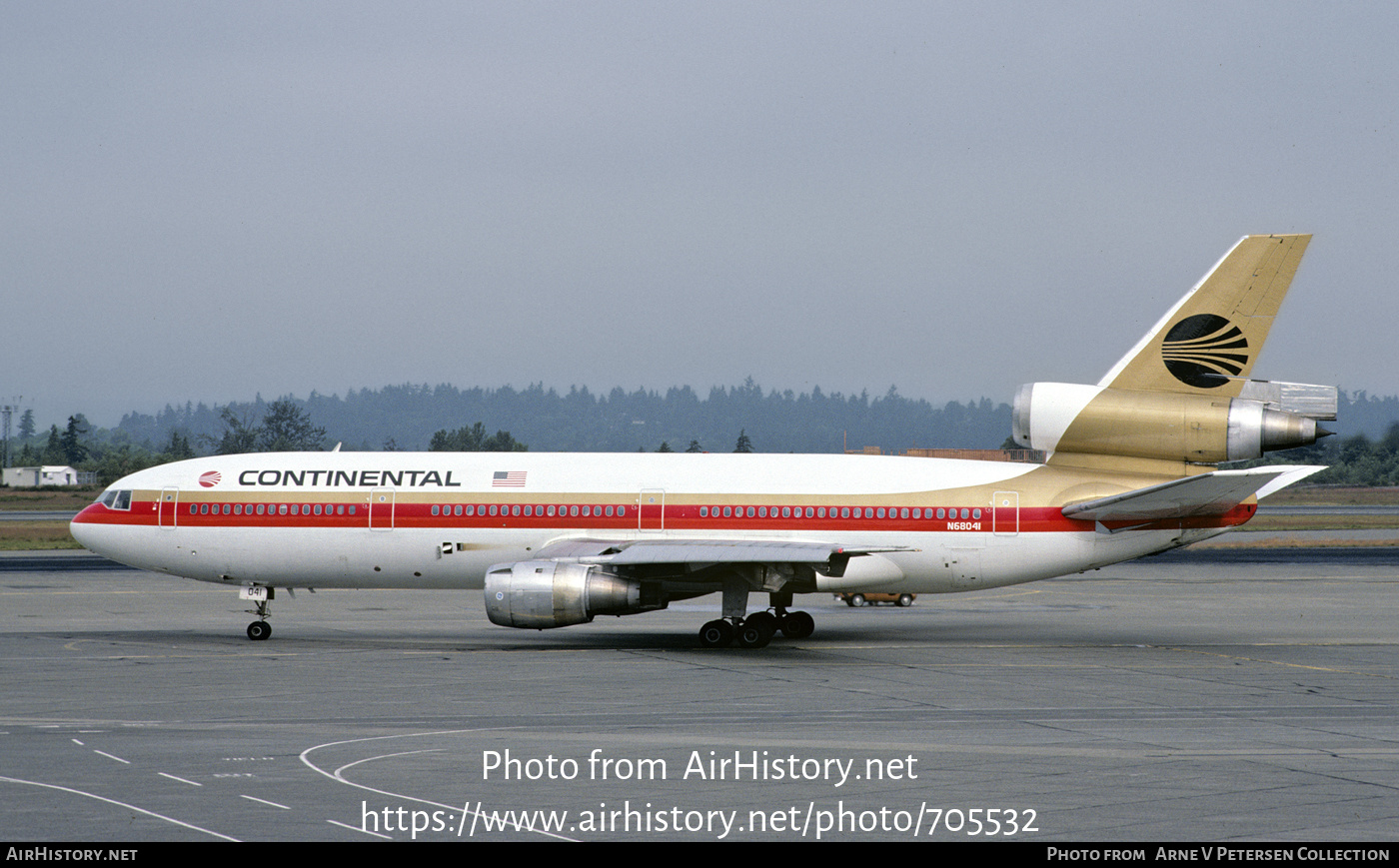 Aircraft Photo of N68041 | McDonnell Douglas DC-10-10 | Continental Airlines | AirHistory.net #705532