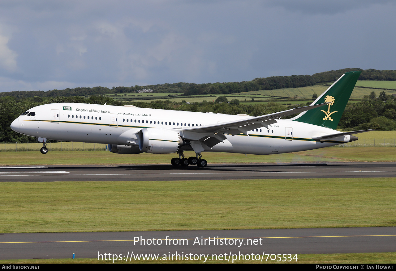 Aircraft Photo of HZ-HM3 | Boeing 787-8 BBJ | Kingdom of Saudi Arabia | AirHistory.net #705534