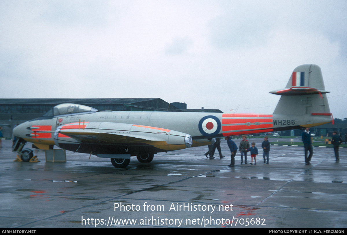 Aircraft Photo of WH286 | Gloster Meteor F(TT)8 | UK - Air Force | AirHistory.net #705682