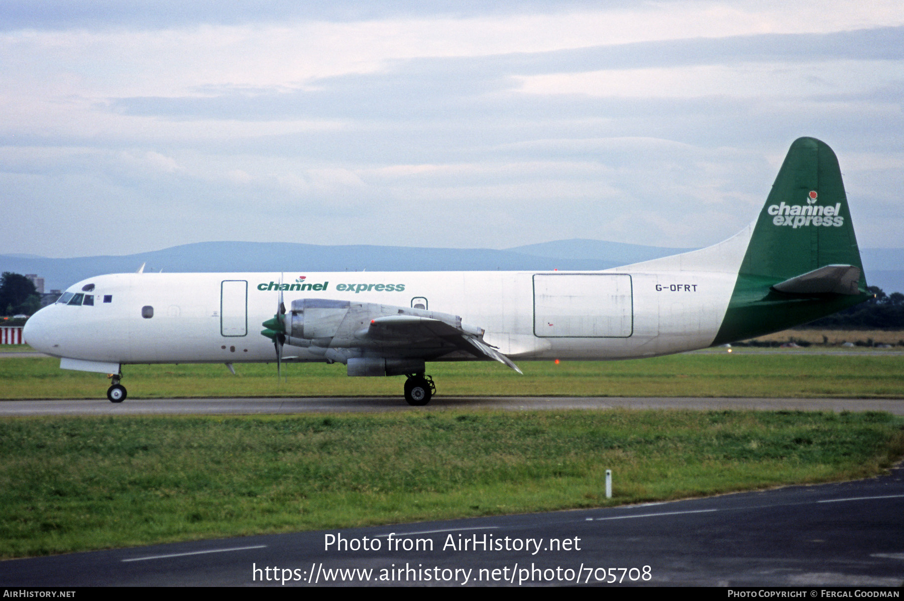 Aircraft Photo of G-OFRT | Lockheed L-188C(F) Electra | Channel Express | AirHistory.net #705708