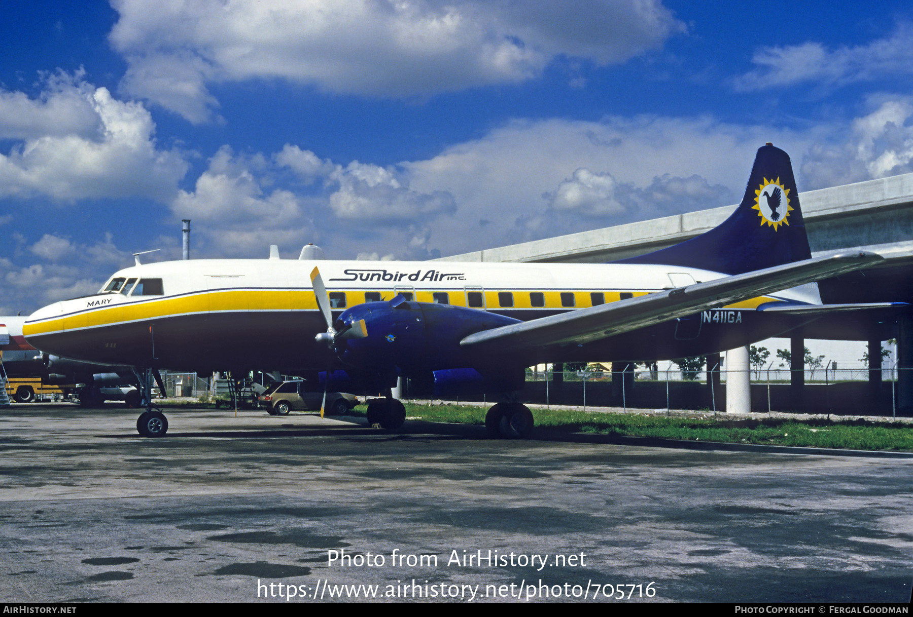 Aircraft Photo of N411GA | Convair 440-0 Metropolitan | Sunbird Air | AirHistory.net #705716