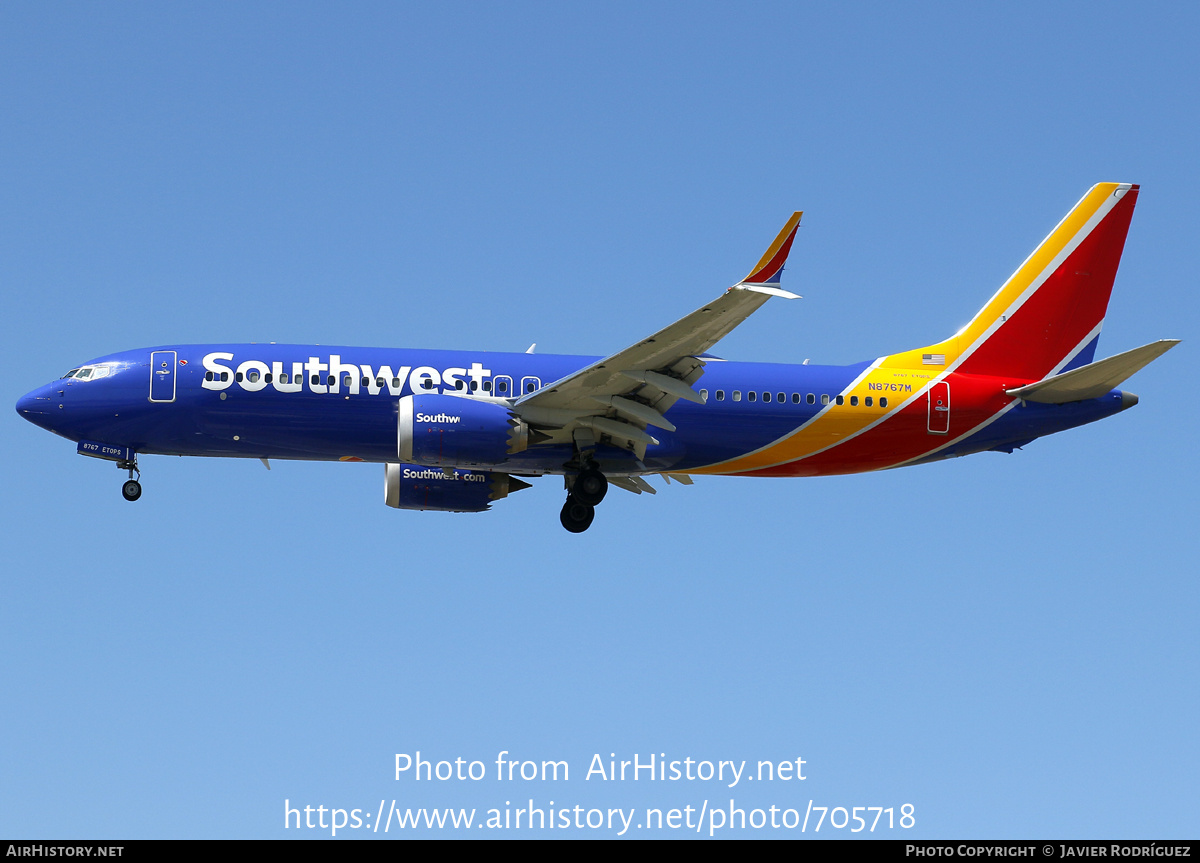 Aircraft Photo of N8767M | Boeing 737-8 Max 8 | Southwest Airlines | AirHistory.net #705718