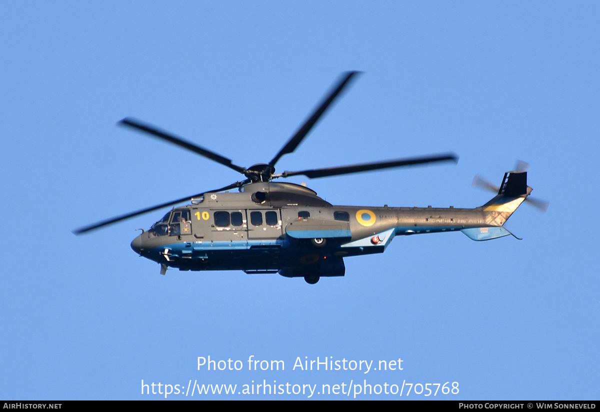 Aircraft Photo of 10 yellow | Eurocopter EC-225LP Super Puma Mk2+ | Ukraine - National Guard | AirHistory.net #705768