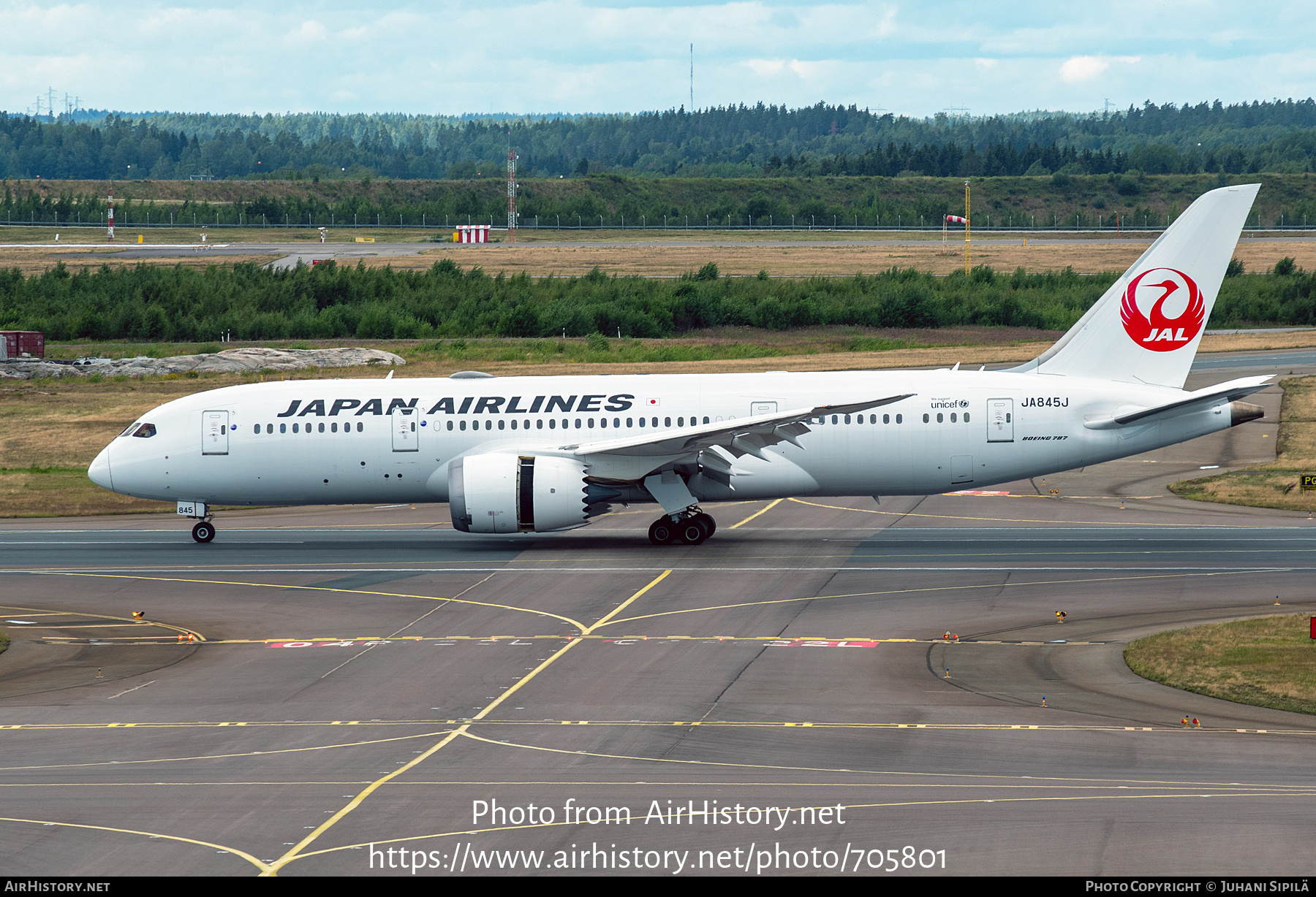 Aircraft Photo of JA845J | Boeing 787-8 Dreamliner | Japan Airlines - JAL | AirHistory.net #705801