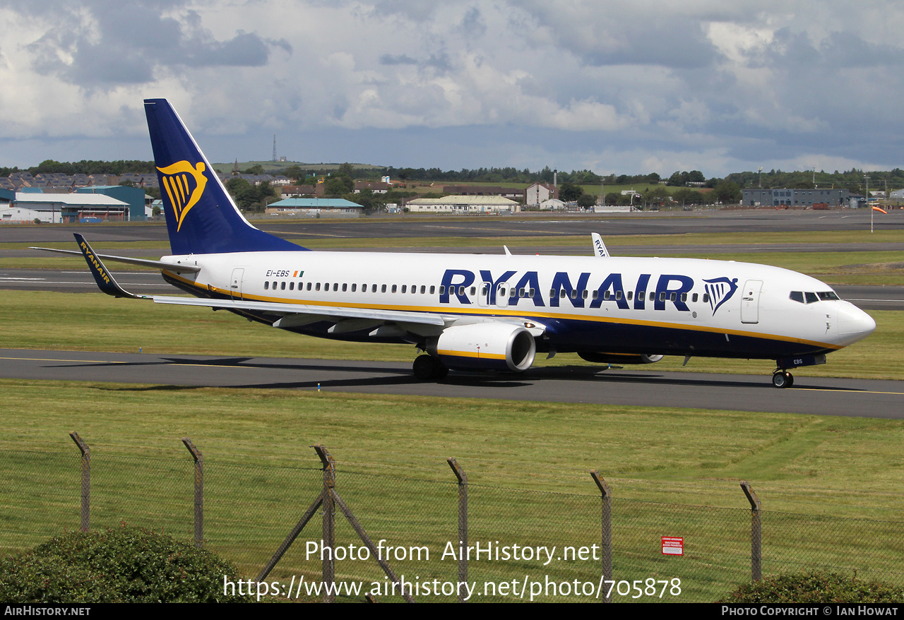 Aircraft Photo of EI-EBS | Boeing 737-8AS | Ryanair | AirHistory.net #705878