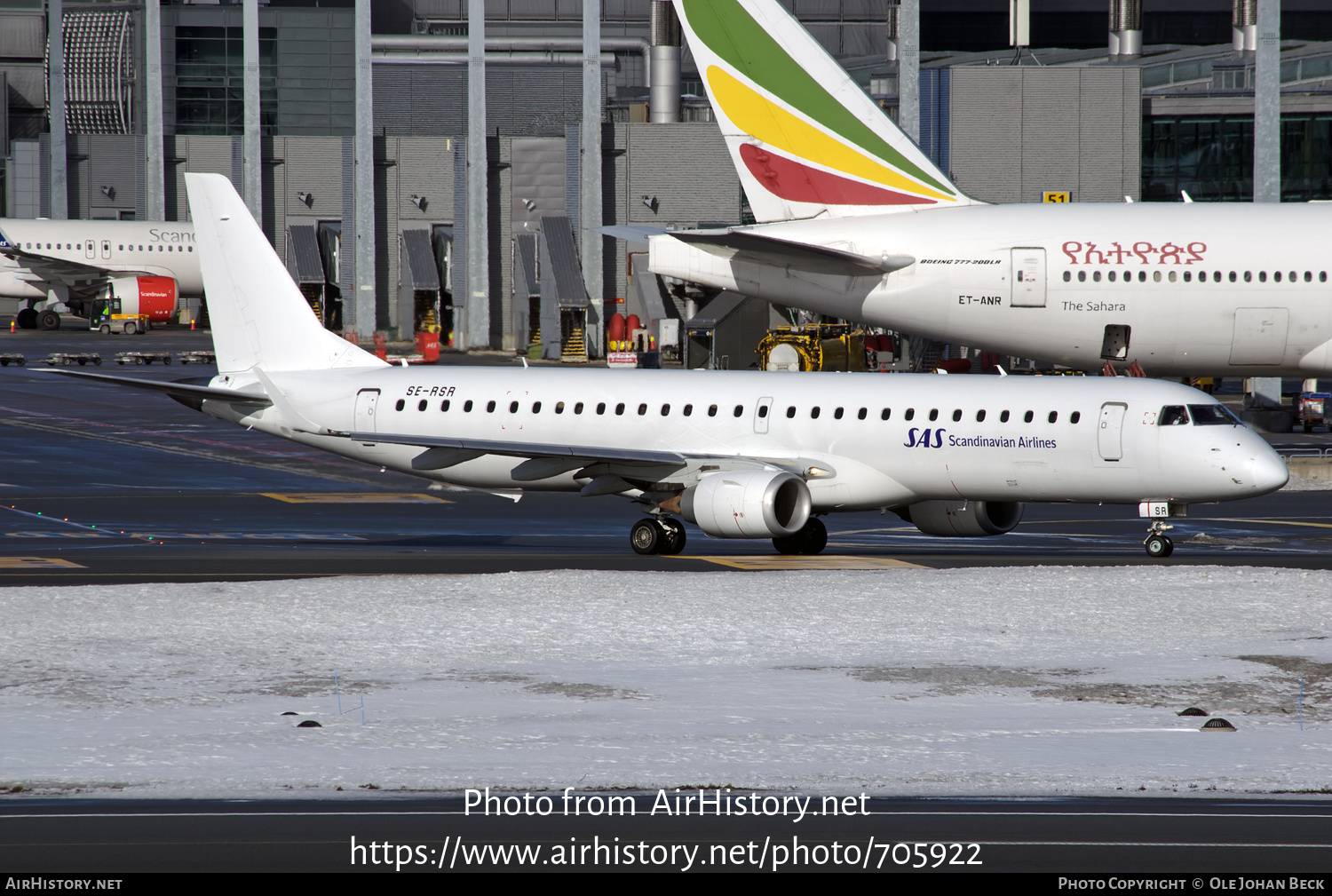 Aircraft Photo of SE-RSR | Embraer 195LR (ERJ-190-200LR) | Scandinavian Airlines - SAS | AirHistory.net #705922