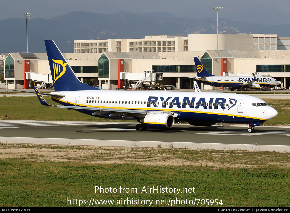 Aircraft Photo of EI-EBG | Boeing 737-8AS | Ryanair | AirHistory.net #705954