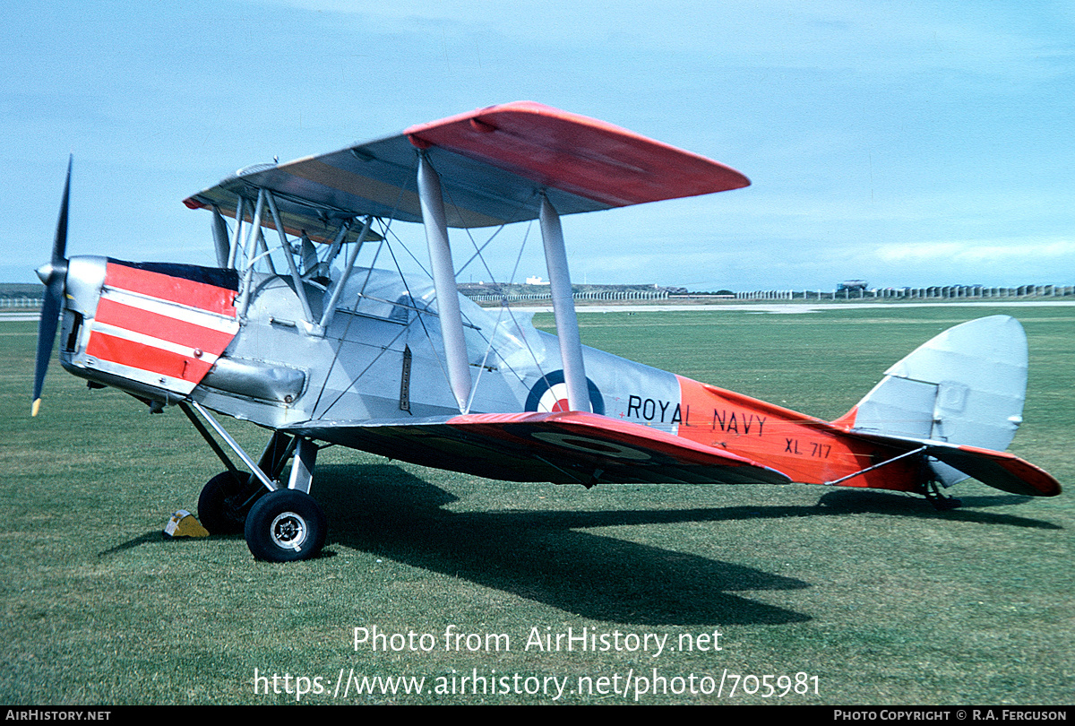 Aircraft Photo of XL717 | De Havilland D.H. 82A Tiger Moth | UK - Navy | AirHistory.net #705981