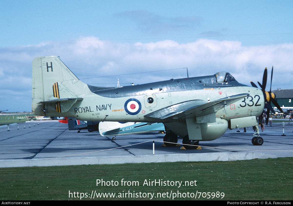 Aircraft Photo of XL500 | Fairey Gannet AEW.3 | UK - Navy | AirHistory.net #705989