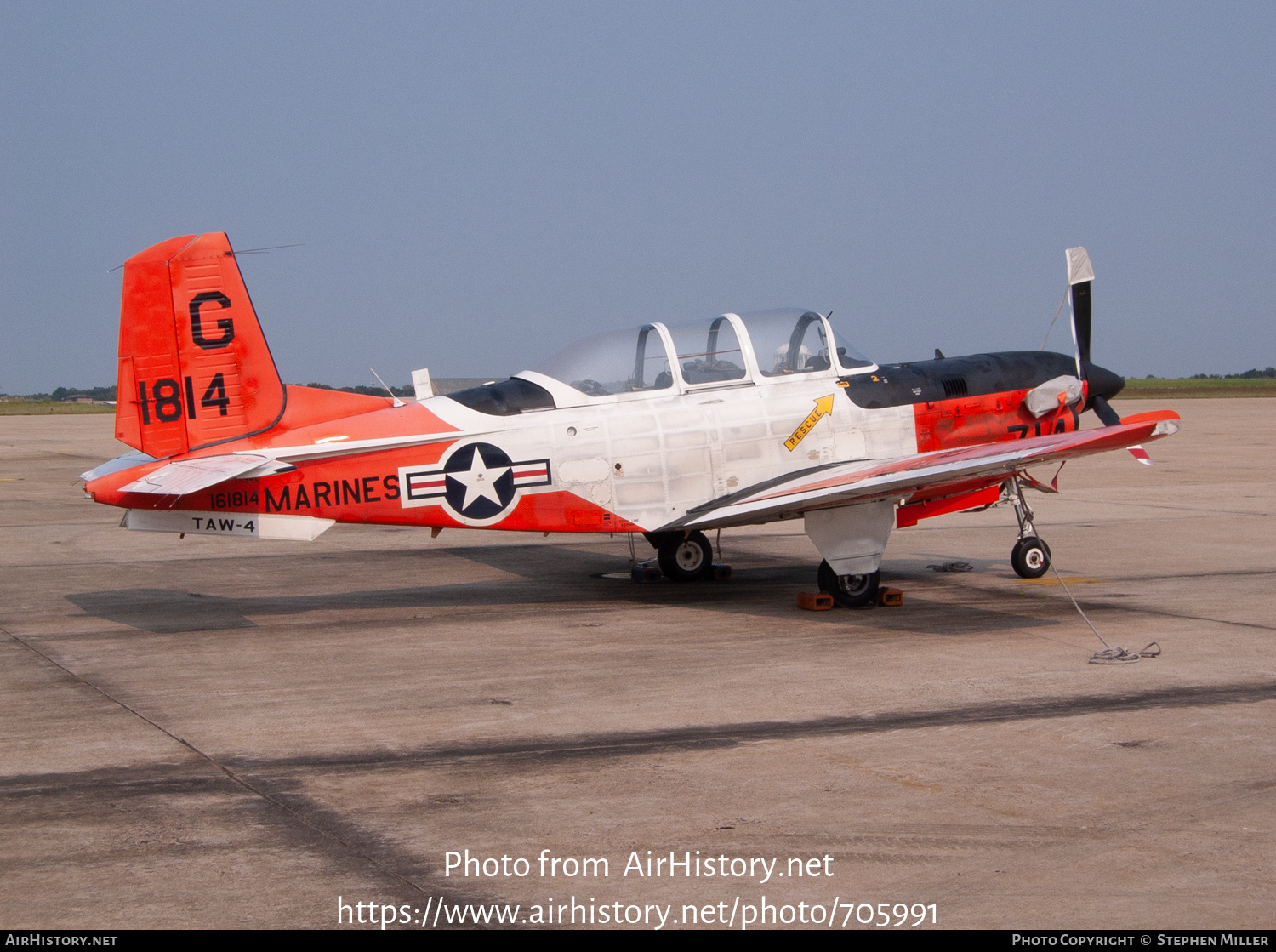 Aircraft Photo of 161814 / 1814 | Beech T-34C Turbo Mentor | USA - Marines | AirHistory.net #705991