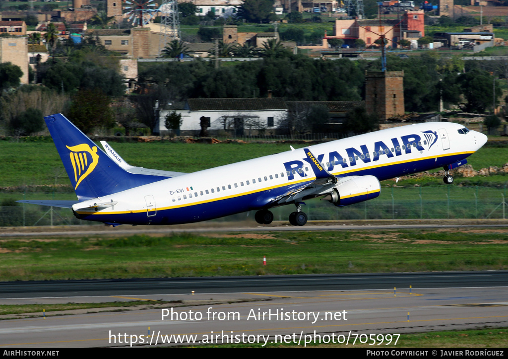 Aircraft Photo of EI-EVI | Boeing 737-8AS | Ryanair | AirHistory.net #705997