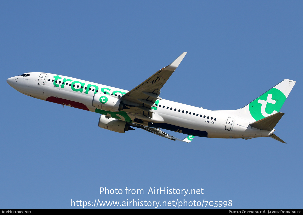 Aircraft Photo of PH-HXI | Boeing 737-800 | Transavia | AirHistory.net #705998