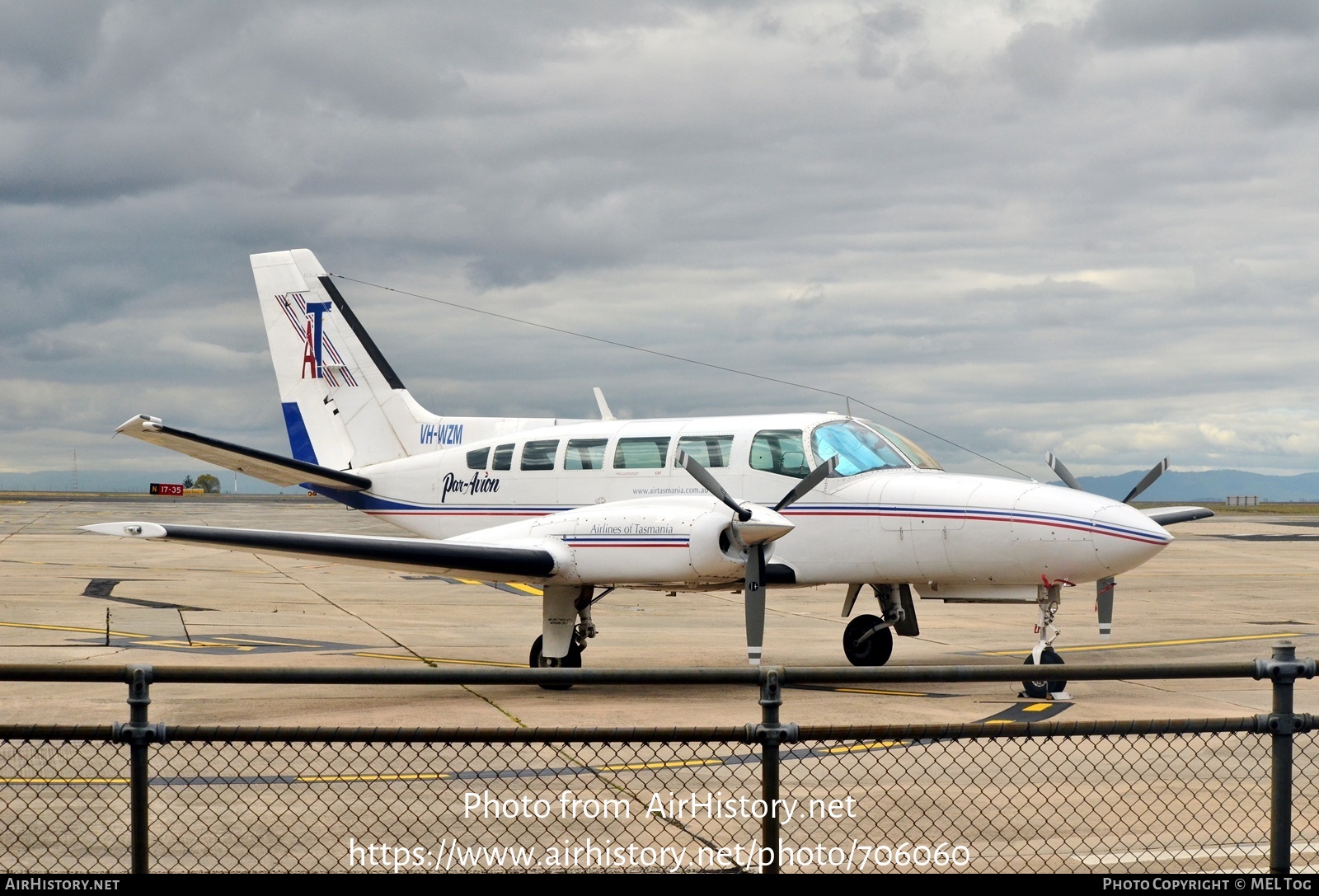 Aircraft Photo of VH-WZM | Cessna 404 Titan | Airlines of Tasmania | AirHistory.net #706060