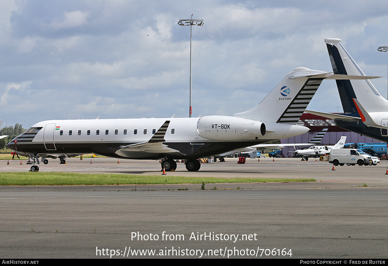 Aircraft Photo of VT-SDK | Bombardier Global Express (BD-700-1A10) | Kalyani Group | AirHistory.net #706164