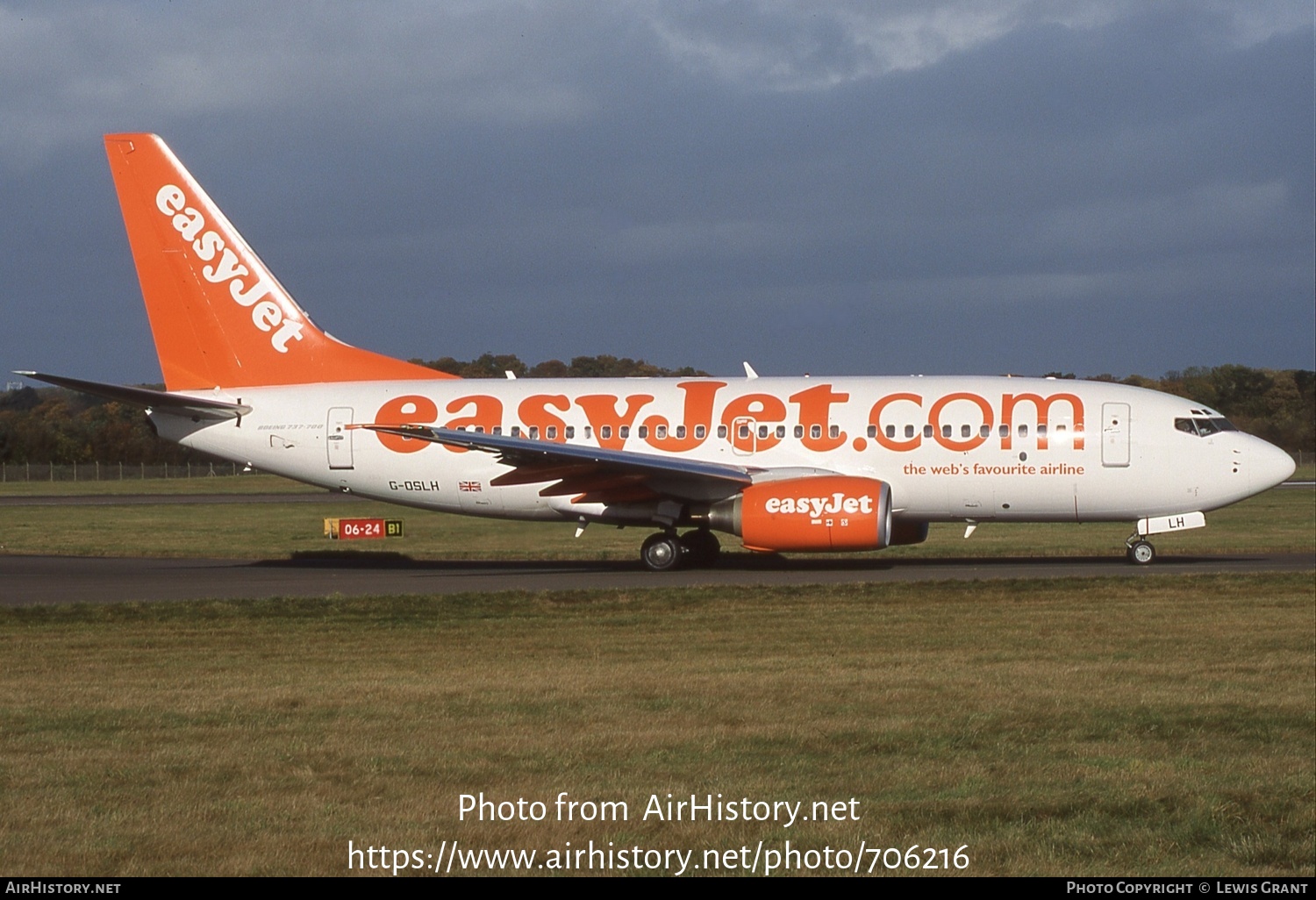 Aircraft Photo of G-OSLH | Boeing 737-76Q | EasyJet | AirHistory.net #706216