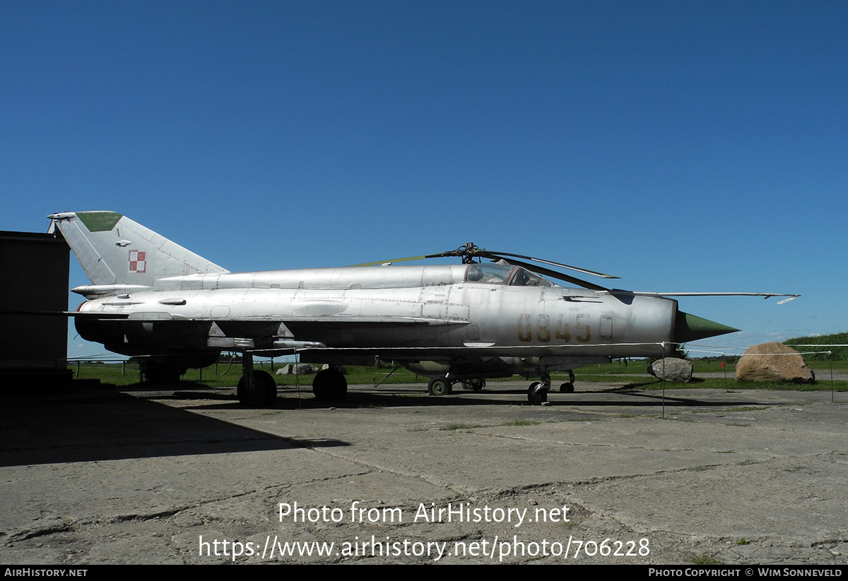 Aircraft Photo of 0845 | Mikoyan-Gurevich MiG-21bis | Poland - Air Force | AirHistory.net #706228