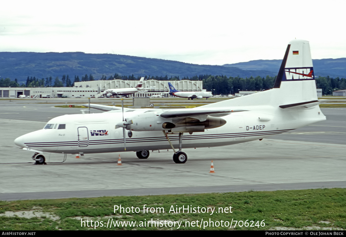 Aircraft Photo of D-ADEP | Fokker F27-600 Friendship | WDL Aviation | AirHistory.net #706246