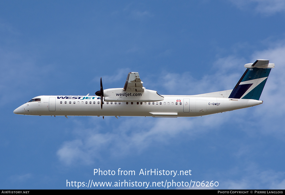 Aircraft Photo of C-GWEF | Bombardier DHC-8-402 Dash 8 | WestJet | AirHistory.net #706260