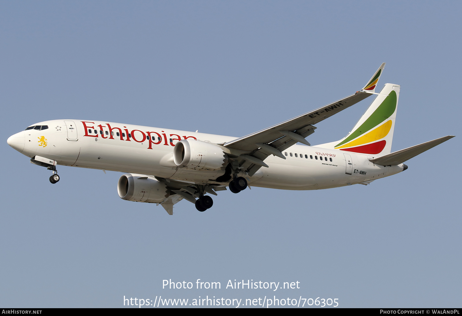 Aircraft Photo of ET-AWH | Boeing 737-8 Max 8 | Ethiopian Airlines | AirHistory.net #706305