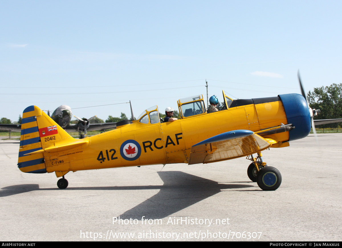 Aircraft Photo of C-FVMG / 20412 | North American Harvard Mk4 | Canada - Air Force | AirHistory.net #706307