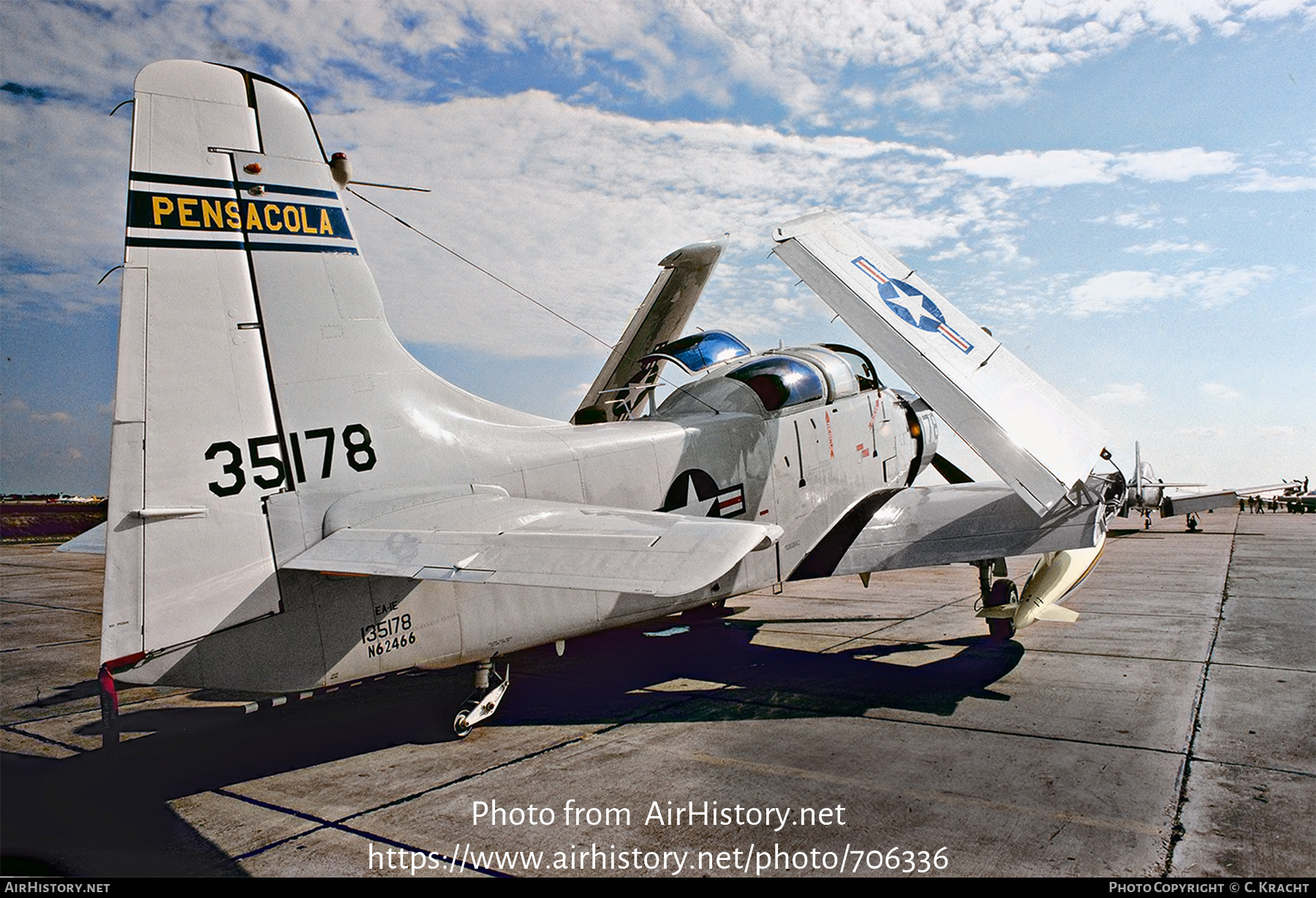 Aircraft Photo of N62466 / 135178 | Douglas EA-1E Skyraider | USA - Navy | AirHistory.net #706336