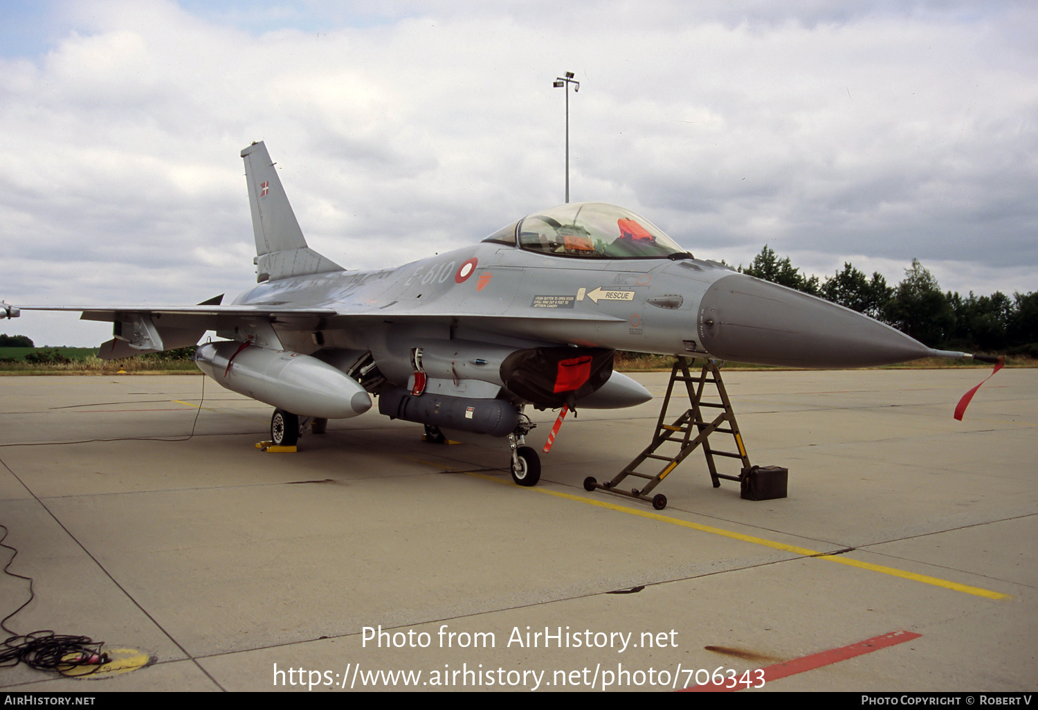 Aircraft Photo of E-610 | General Dynamics F-16AM Fighting Falcon | Denmark - Air Force | AirHistory.net #706343