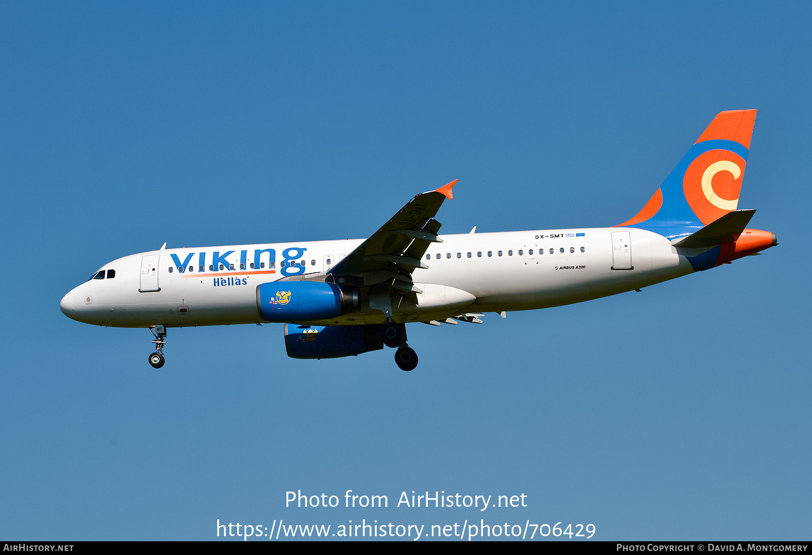 Aircraft Photo of SX-SMT | Airbus A320-231 | Viking Hellas Airlines | AirHistory.net #706429